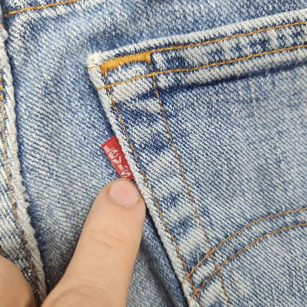 Levi's Vintage 505xx 92 Made In USA Medium Blue Wash Jeans Men's Size 38x30 #730